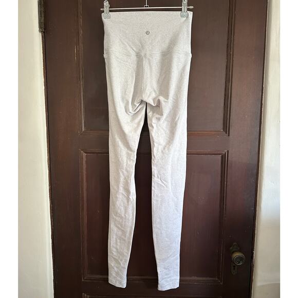 LULULEMON |   Wunder Under Pant Foli Manifesto White Full Length | Size 4 - Picture 2 of 6